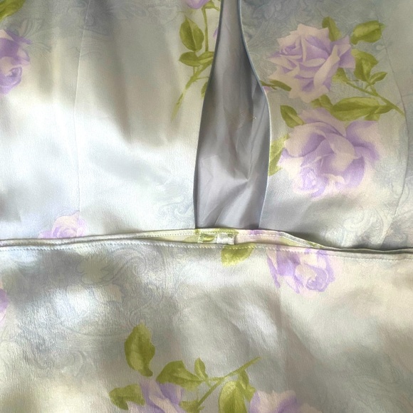 Escada 100% Silk Sleeveless Women’s Dress - Dusty Blue Size 36 (USA size 6) - Picture 13 of 15